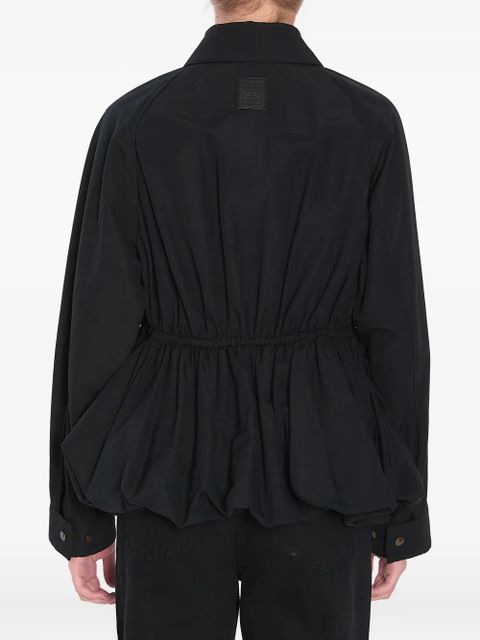 LOEWE drawstring peplum jacket - Black