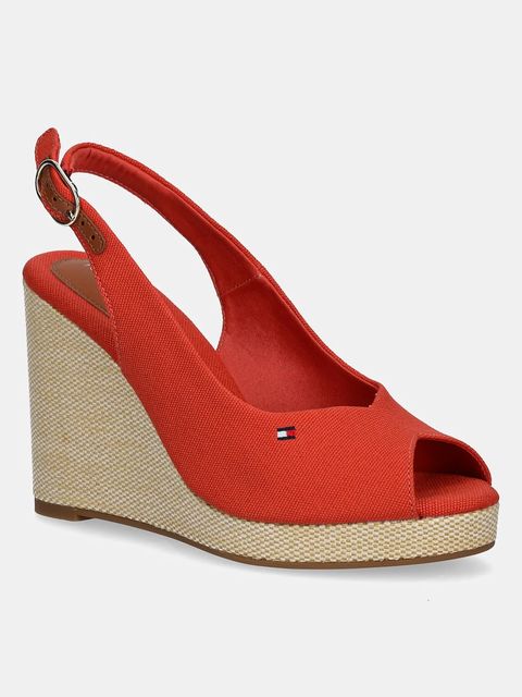 Tommy Hilfiger sandały FLAG HIGH WEDGE ESPAD SLINGBACK - zdjęcie produktu nr 2