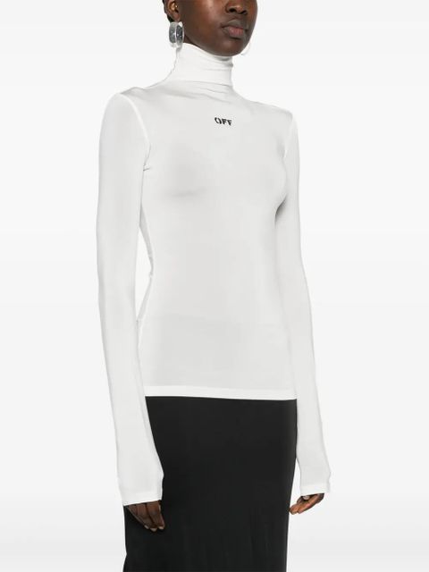Off-White logo-print second-skin top