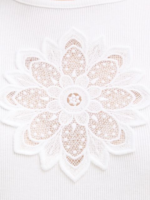 Twinset top bawełniany kolor biały 261TP2090