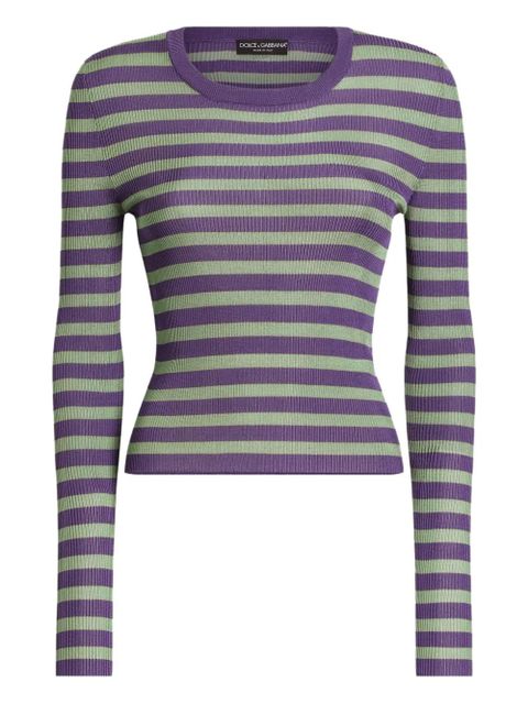 Dolce & Gabbana striped sweater - Green - zdjęcie produktu nr 1
