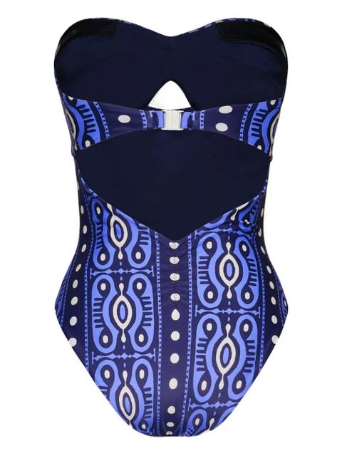 Johanna Ortiz Tribal Lastly printed swimsuit - Blue - zdjęcie produktu nr 2