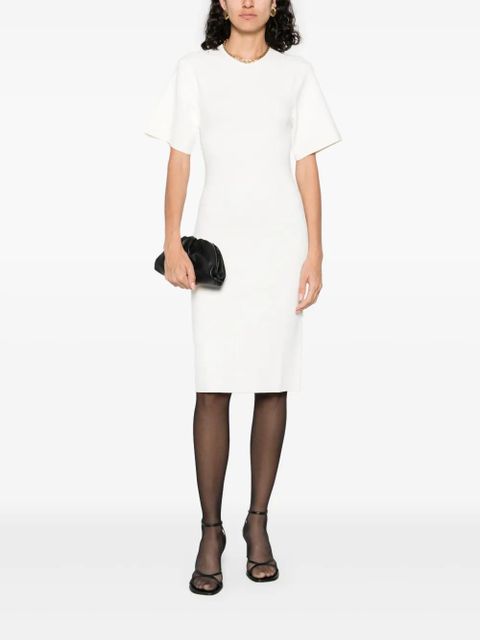 TOTEME fine-knit midi dress - White - zdjęcie produktu nr 2