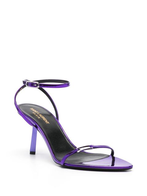 Saint Laurent 75mm Kitty sandals - Purple