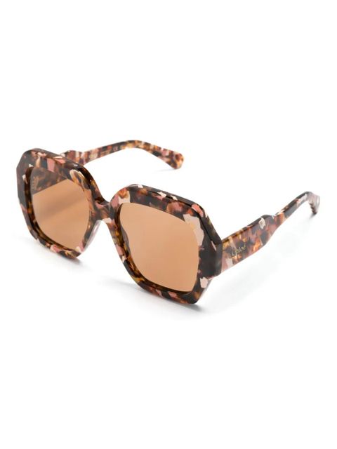 Chloé Eyewear Gayia square-frame sunglasses - Brown - zdjęcie produktu nr 2