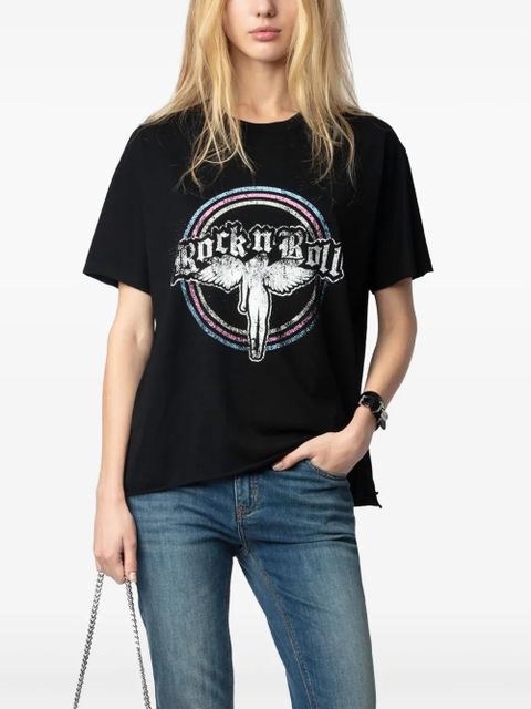 Zadig&Voltaire Tommer Strass T-shirt - Black