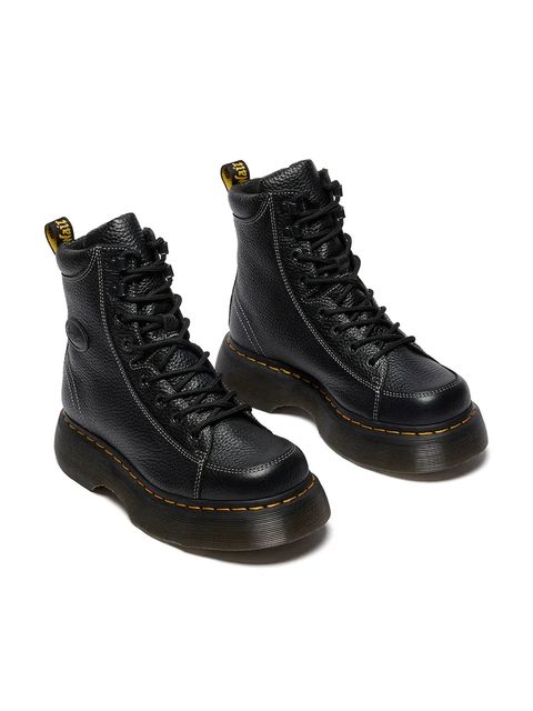 Dr. Martens botki skórzane Buzz 8i damskie kolor czarny na platformie DM42032001 - zdjęcie produktu nr 2