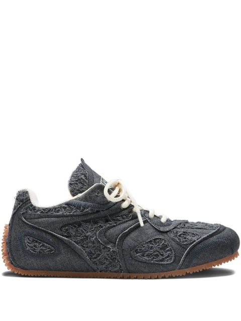 Axel Arigato Slow Runner frayed-denim sneakers - Black - zdjęcie produktu nr 1