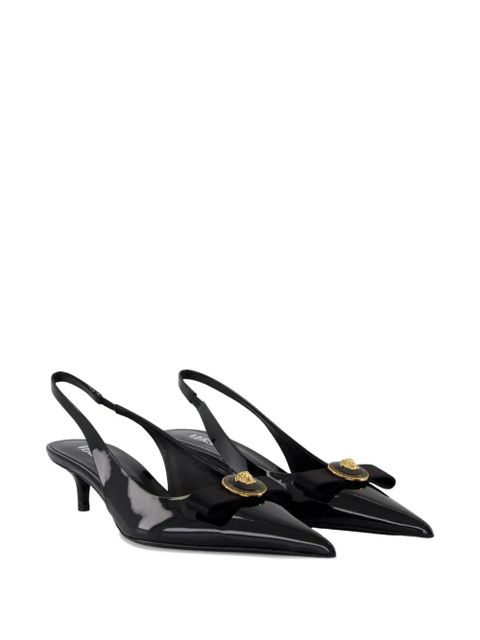 Versace 45mm Gianni slingback pumps - Black - zdjęcie produktu nr 2
