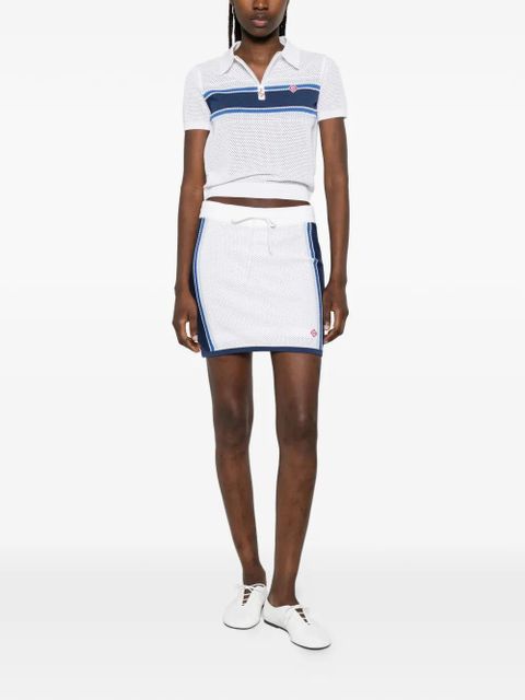 Casablanca drawstring mesh skirt - White - zdjęcie produktu nr 2