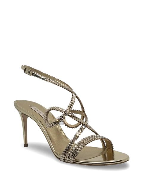 Casadei Julia Josephine bead-embellished sandals - Gold - zdjęcie produktu nr 2