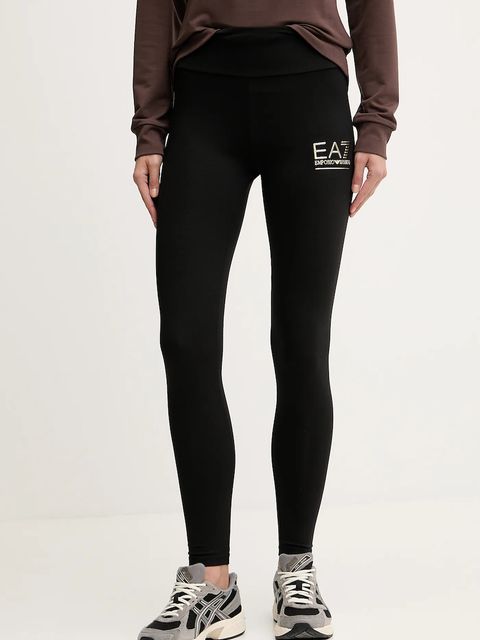 EA7 Emporio Armani legginsy damskie kolor czarny z nadrukiem AF12484.7W000426 - zdjęcie produktu nr 1