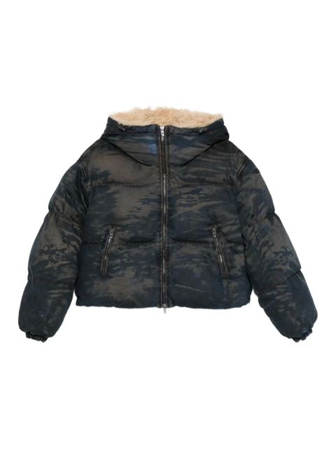 Diesel camouflage-pattern padded jacket - Blue - zdjęcie produktu nr 1