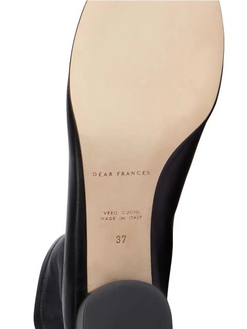 Dear Frances 50mm Harlie leather ankle boots - Black
