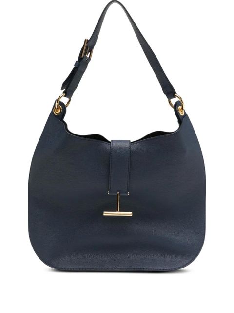 TOM FORD large Tara T-bar buckle shoulder bag - Blue - zdjęcie produktu nr 1