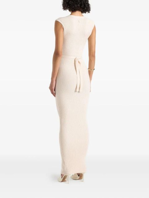 Manière De Voir Helene knitted belted dress - Neutrals - zdjęcie produktu nr 2