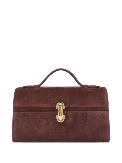 Savette Symmetry suede pochette - Brown - zdjęcie produktu nr 1