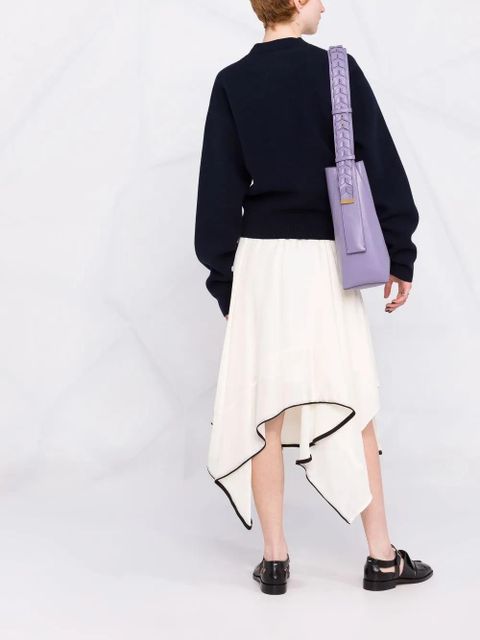 Jil Sander drop-shoulder long-sleeve jumper - Blue