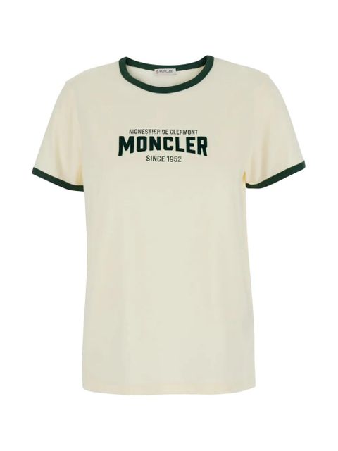 Moncler logo-print crew-neck T-shirt - White - zdjęcie produktu nr 1
