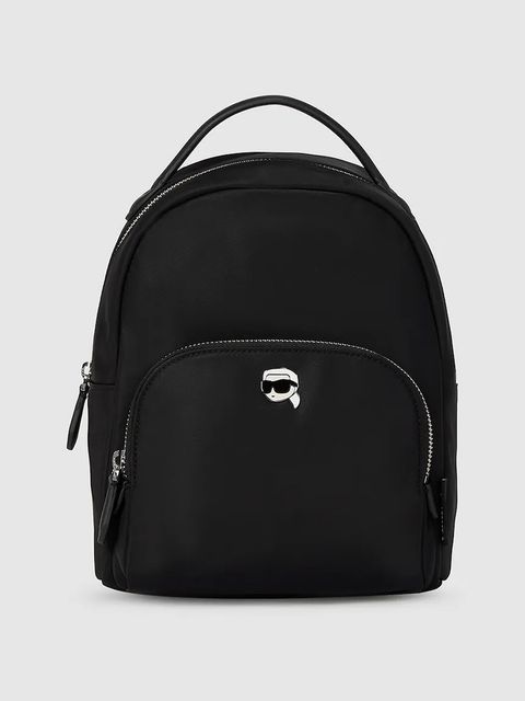 Karl Lagerfeld plecak IKON damski kolor czarny mały gładki A4W30251 - zdjęcie produktu nr 1