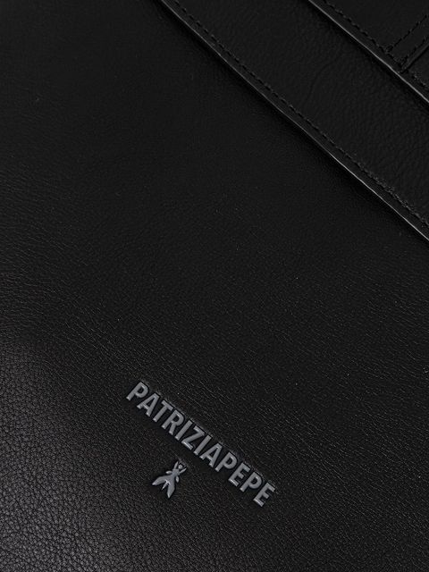 Patrizia Pepe torebka skórzana kolor czarny 8B0517 L162