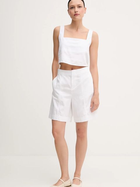 Calvin Klein Jeans szorty z domieszką lnu - zdjęcie produktu nr 1