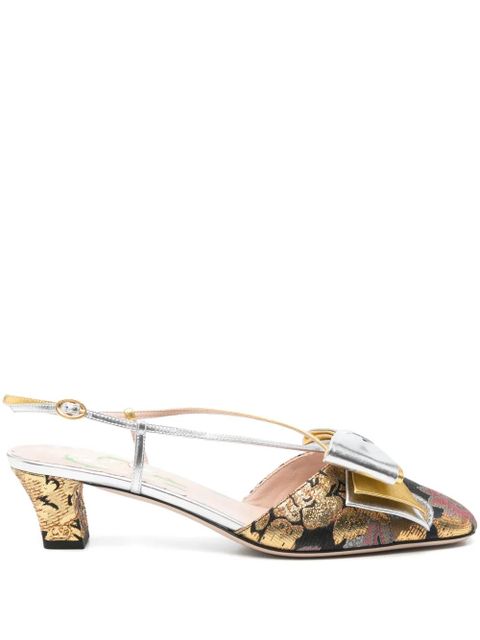 Valentino Garavani 45mm Bowow pumps - Silver - zdjęcie produktu nr 1