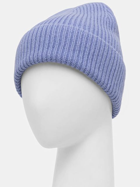 Answear.LAB czapka wełniana kolor niebieski