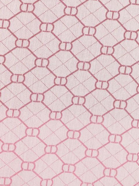 TWINSET monogram-patterned scarf - Pink - zdjęcie produktu nr 2