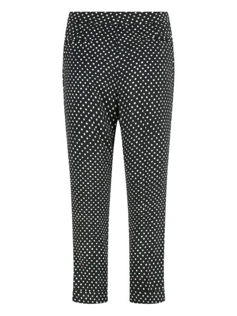 ETRO polka-dot cropped trousers - Black