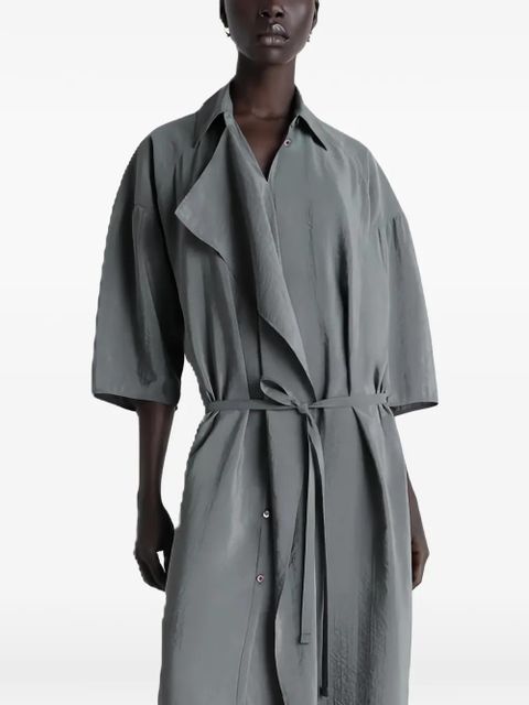 LEMAIRE belted shirt dress - Grey - zdjęcie produktu nr 2