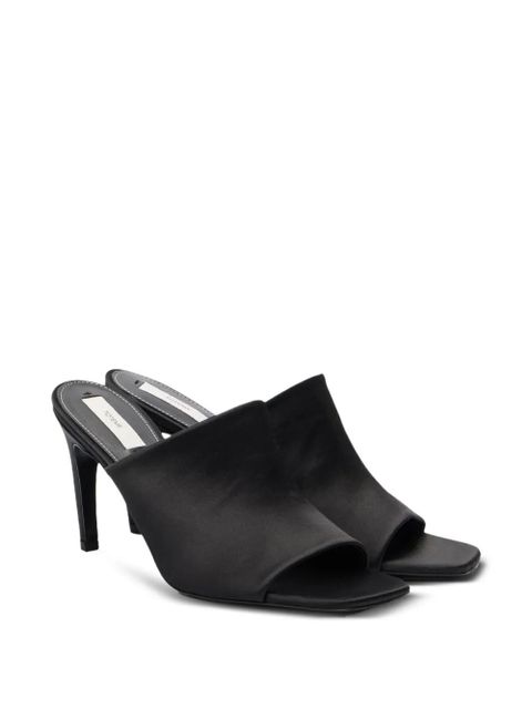 TOTEME 85mm satin square-toe mules - Black - zdjęcie produktu nr 2
