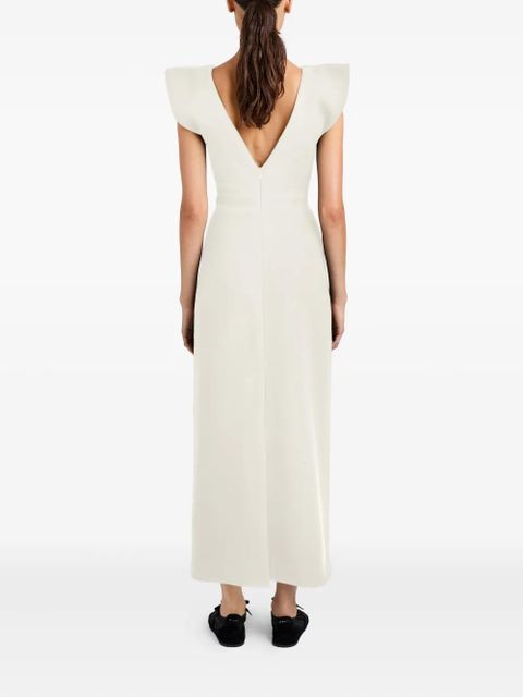 Proenza Schouler Mariam V-neck midi dress - White