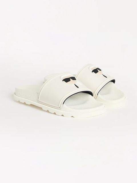 Karl Lagerfeld klapki KONDO TRED damskie kolor biały na słupku KL80970N - zdjęcie produktu nr 2