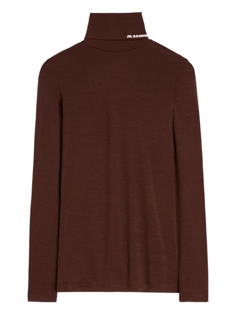 Jil Sander roll-neck T-shirt - Brown - zdjęcie produktu nr 1