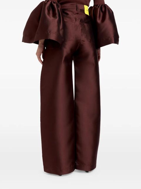 Marques'Almeida belt-loops wide-leg trousers - Brown