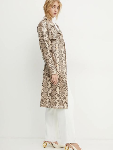 Guess trencz BRIANA damski kolor beżowy przejściowy W4BL06 WGHP0