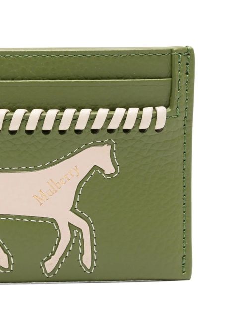 Mulberry horse leather credit card - Green