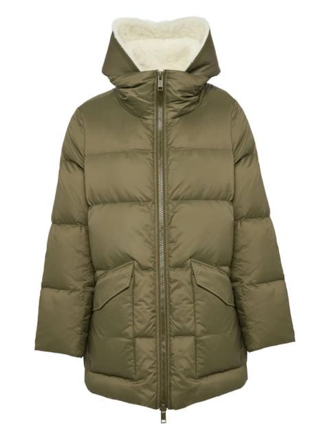 Yves Salomon shearling down jacket - Green - zdjęcie produktu nr 1