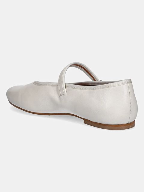 Jonak baleriny skórzane DEESSE kolor beżowy 3600205