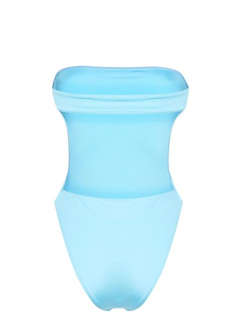 Saint Laurent strapless cut-out swimsuit - Blue - zdjęcie produktu nr 2