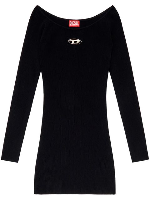 Diesel M-Vera ribbed mini dress - Black - zdjęcie produktu nr 1