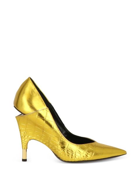 TOM FORD metallic textured pumps - Gold - zdjęcie produktu nr 1