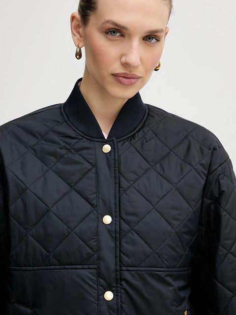 Barbour kurtka Wetherby kolor granatowy przejściowa oversize LQU1884