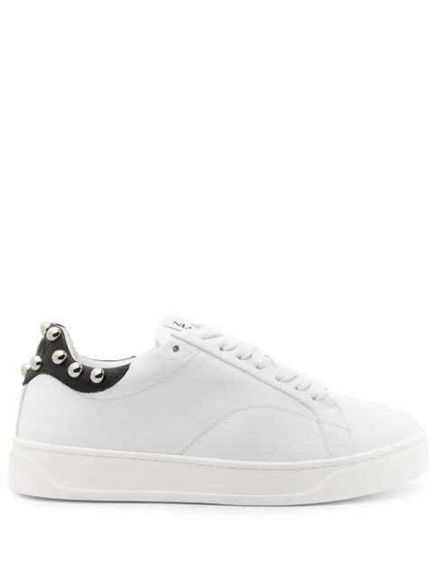 Lanvin DDBO studded leather sneakers - White - zdjęcie produktu nr 1