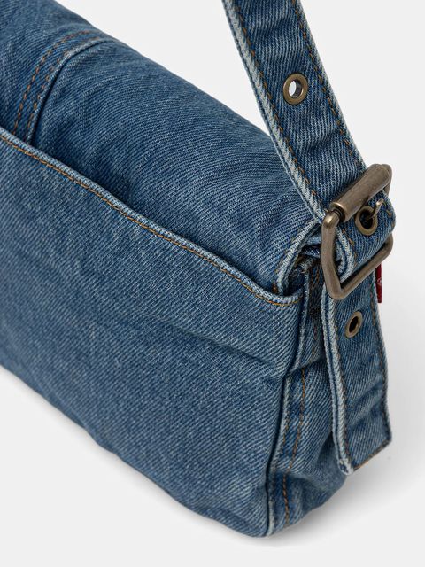 Levi's torebka jeansowa kolor niebieski 004CG