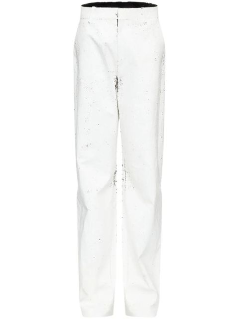 MM6 Maison Margiela coated trousers - White - zdjęcie produktu nr 1