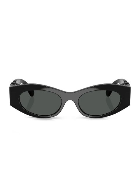 Versace Eyewear engraved-Medusa plaque sunglasses - Black - zdjęcie produktu nr 1