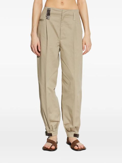 Moschino buckle-cuff trousers - Neutrals