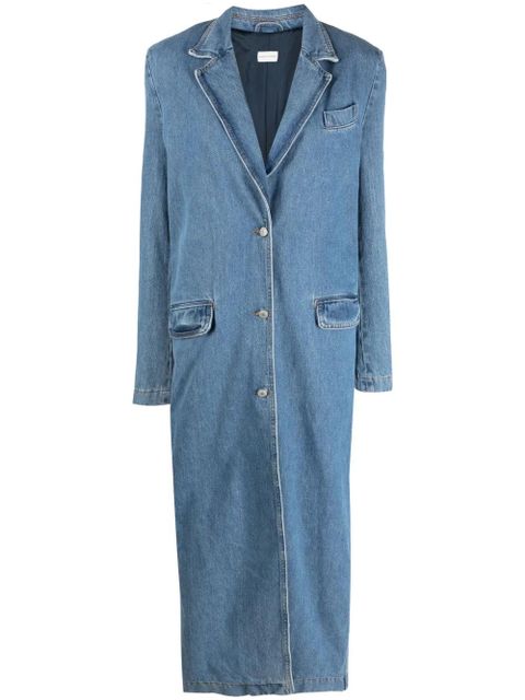 Magda Butrym single-breasted denim coat - Blue - zdjęcie produktu nr 1